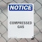 Signmission Compressed Gas OSHA Notice Sign, Plastic, 10in W x 14in L, 2PK OS-2PACK-NS-P-1014-V-10753 - alternate 4
